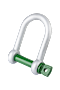 G-4551 Green Pin Bigmouth Dee Shackles Product Render 2